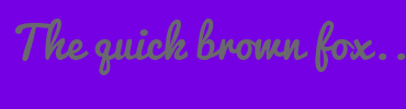Image with Font Color 6A686F and Background Color 7500E3